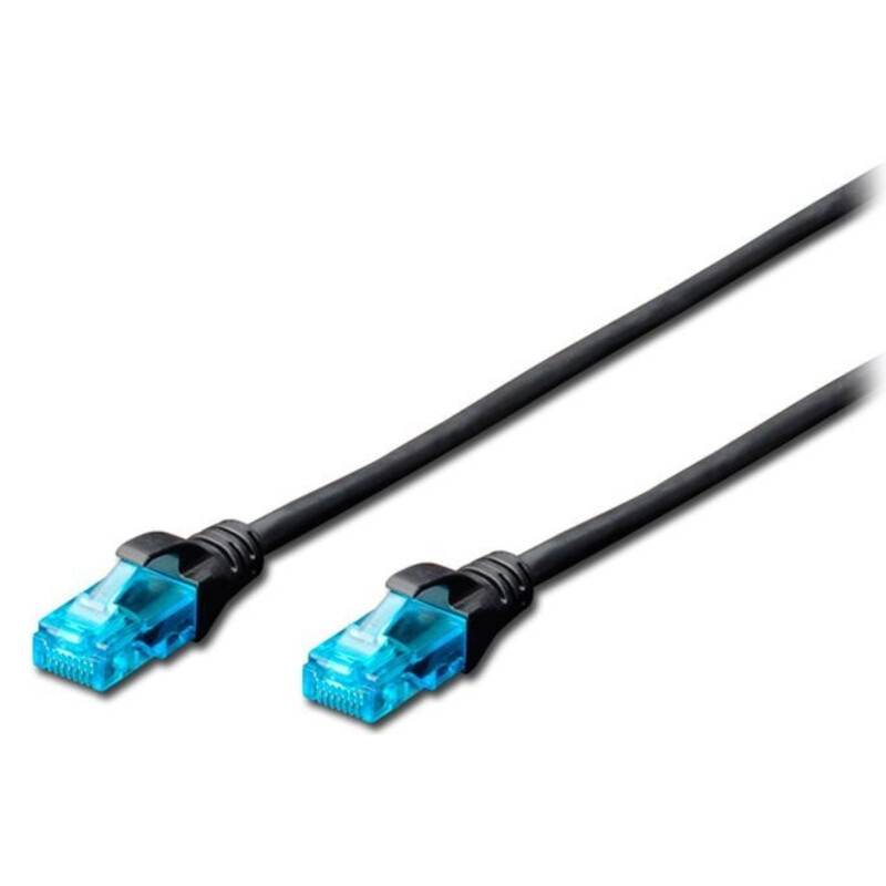 Патч-корд Digitus (DK-1512-030/BL) CAT 5e, U/UTP, 3 м, AWG 26/7, чорний