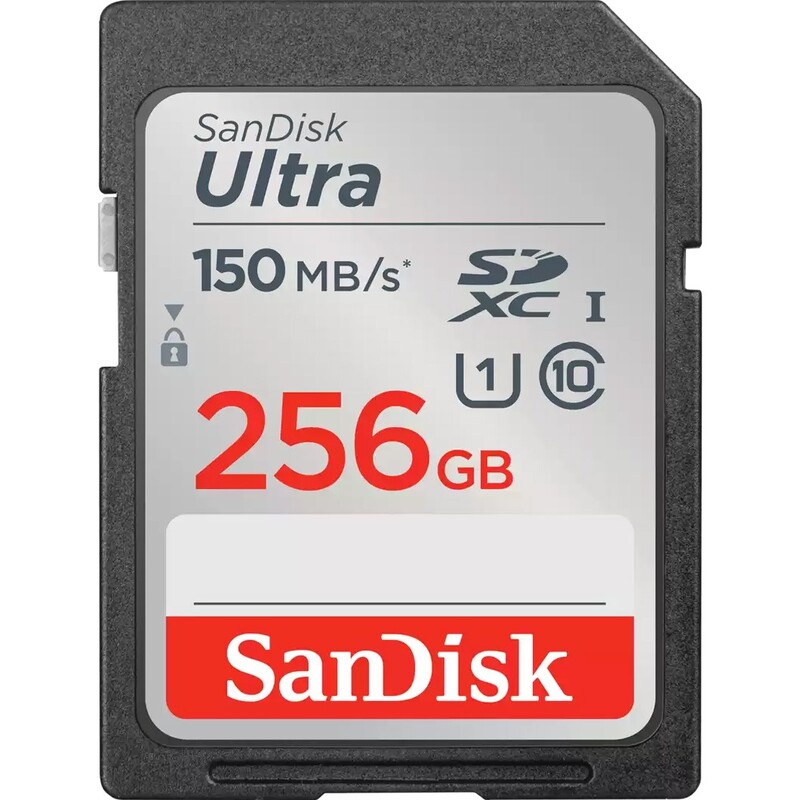 Карта памяти SDXC 256GB UHS-I Class 10 SanDisk Ultra R150MB/s (SDSDUNC-256G-GN6IN)