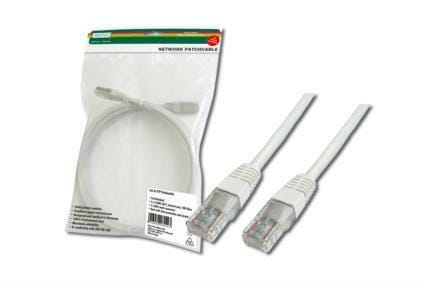 Патч-корд Digitus (DK-1511-050) cat.5e, UTP, 5 м, AWG 26/7, сірий
