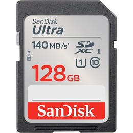 Карта пам`яті SDXC 128GB UHS-I Class 10 SanDisk Ultra R140MB/s (SDSDUNB-128G-GN6IN)