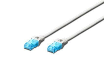 Патч-корд Digitus (DK-1512-050/WH) cat.5e, UTP, 5 м, AWG 26/7, CCA, PVC, білий