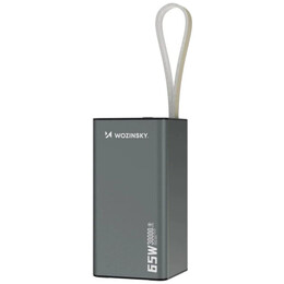 Универсальная мобильная батарея Wozinsky K65+ 30000 65W Gray (5907769364457)