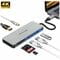 Фото - Концентратор USB 3.1 Type-C Grand-X PD Сharging  HDMI/3хUSB/Type-C/OTG/CR (SG-512) | click.ua