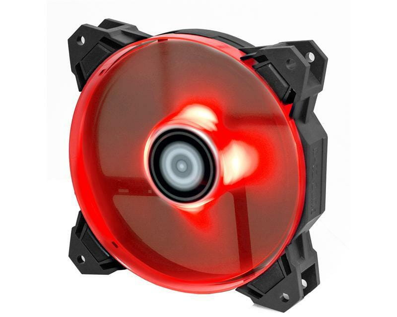 Вентилятор ID-Cooling SF-12025-R, 120x120x25мм, 4-pin PWM, черный с красным Bulk