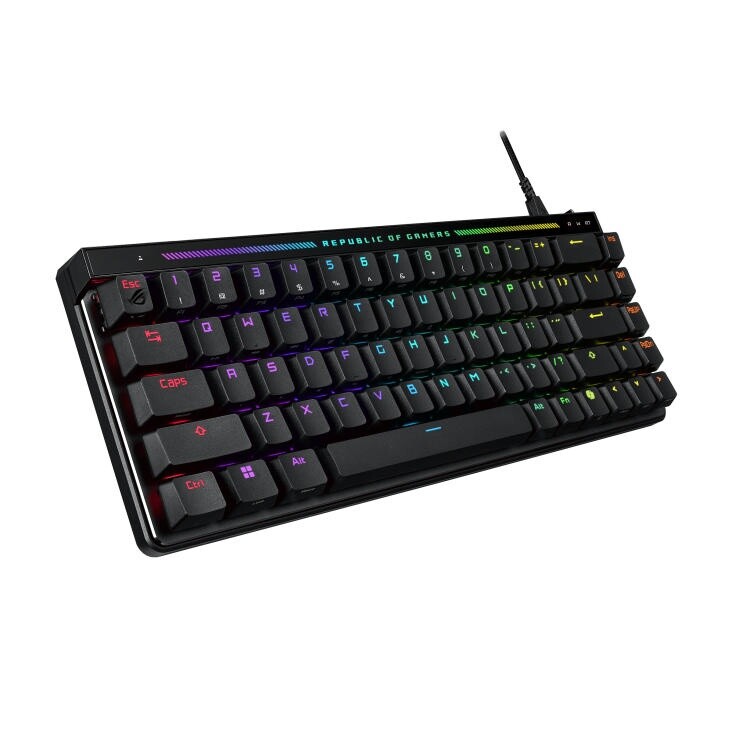 Клавiатура Asus ROG Falchion Ace 68key HFX Magnetic Switches Black (90MP03VE-BKMA00)