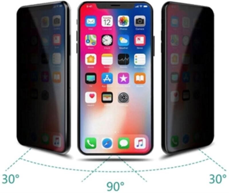 Захисне скло Drobak Anti Spy для Apple iPhone 12 Pro Max Black (242418)