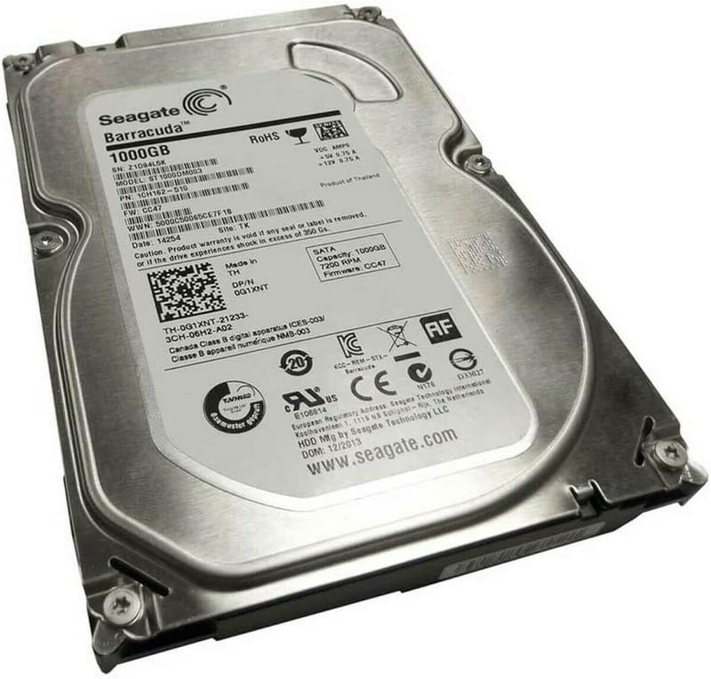 Накопитель HDD SATA 1.0TB Seagate BarraCuda 7200.14 7200rpm 64MB (ST1000DM003) Refurbished