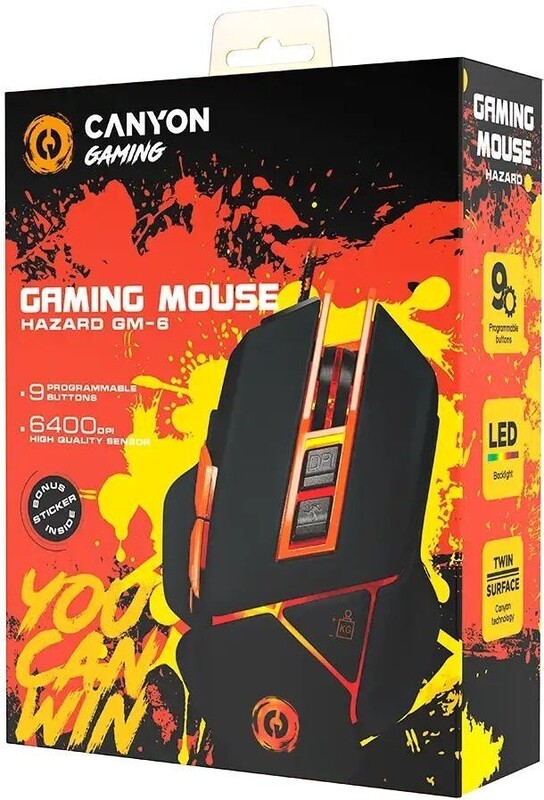 Миша Canyon Hazard CND-SGM6N Black/Orange