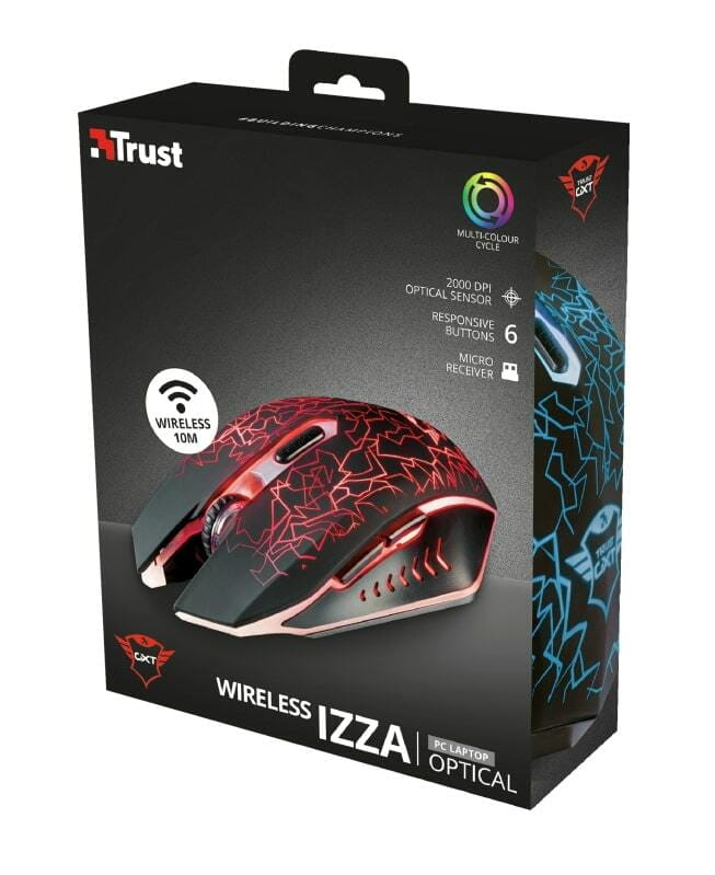 Мышь беспроводная Trust GXT 107 Izza Wireless Black  (23214)