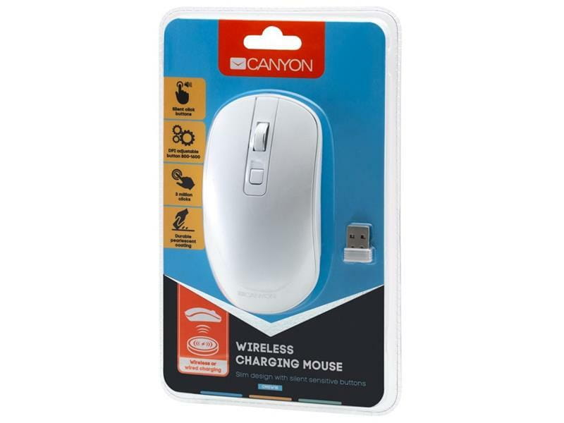 Миша бездротова Canyon CNS-CMSW18PW White
