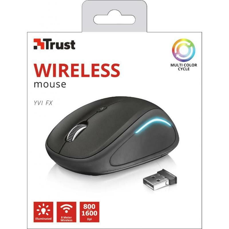 Миша бездротова Trust Yvi FX Black (22333)