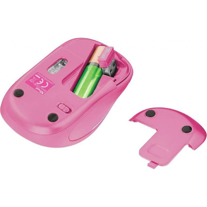 Миша бездротова Trust Yvi FX Pink (22336)