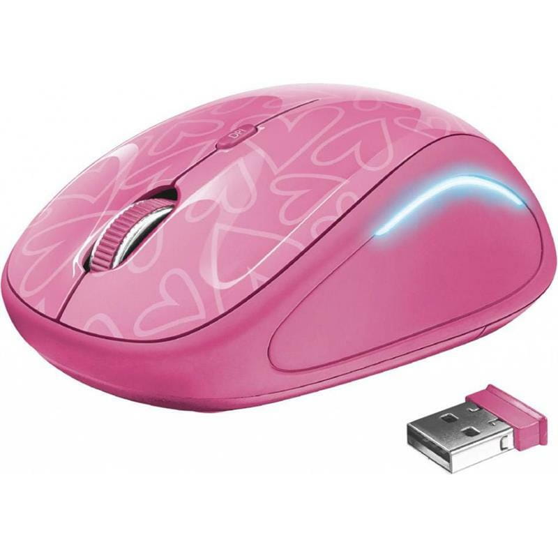 Миша бездротова Trust Yvi FX Pink (22336)