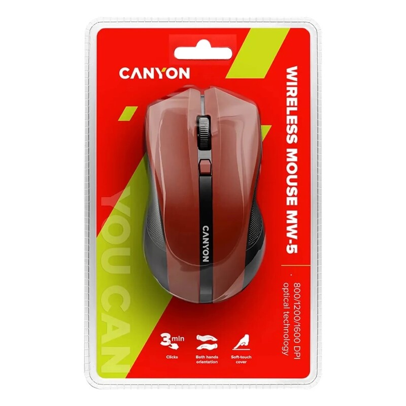 Миша бездротова Canyon CNE-CMSW05R Red