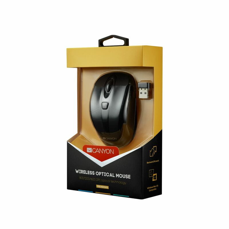 Мышь беспроводная Canyon CNR-MSOW06B Black