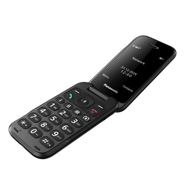 Мобiльний телефон Panasonic KX-TF600 Black (KX-TF600EXB)