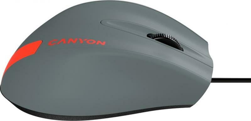 Мышь Canyon CNE-CMS11DG Gray/Red USB