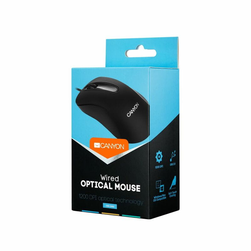 Мишка Canyon CNE-CMS2 Black USB