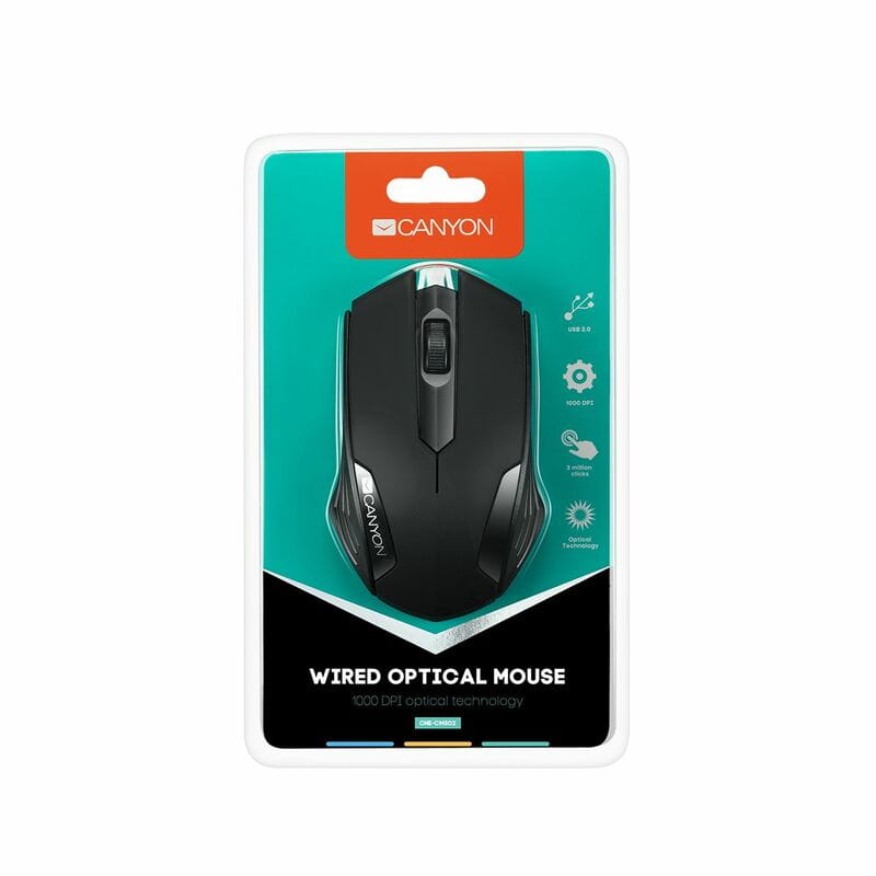 Мышь Canyon CNE-CMS02B Black