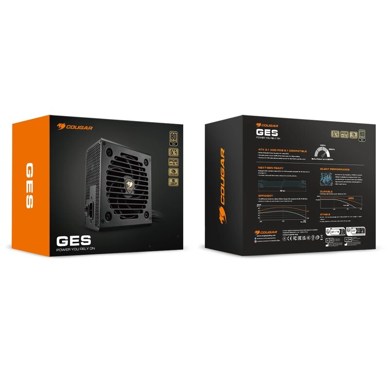 Блок живлення Cougar GES850, 80 Plus Gold, 850W