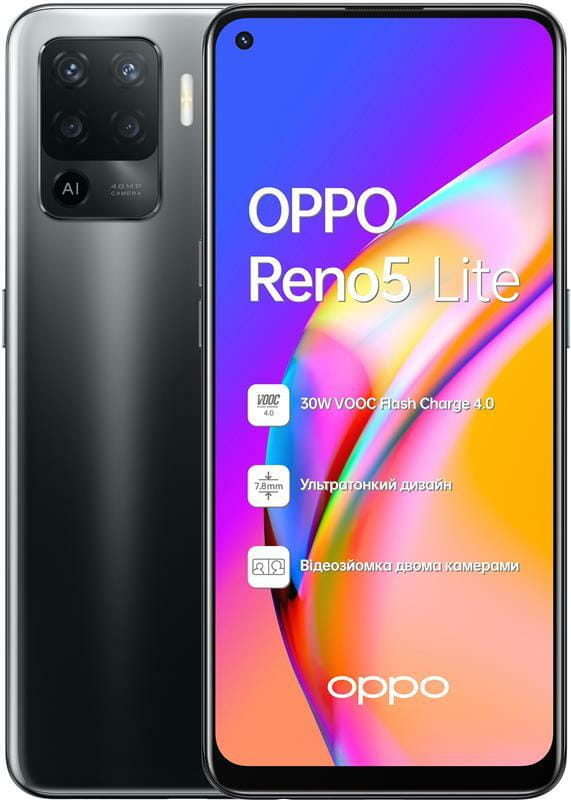 Смартфон Oppo Reno5 Lite 8/128GB Dual Sim Fluid Black