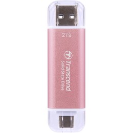 Накопитель внешний SSD USB Type-A/Type-C 2ТB Transcend ESD310P Pink (TS2TESD310P)