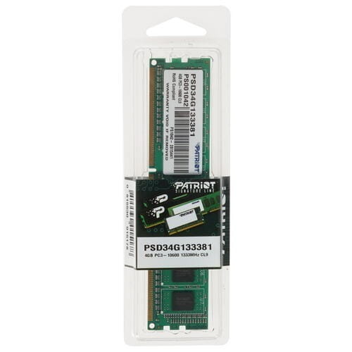 Модуль памяти DDR3 4GB/1333 Patriot Signature Line (PSD34G133381)