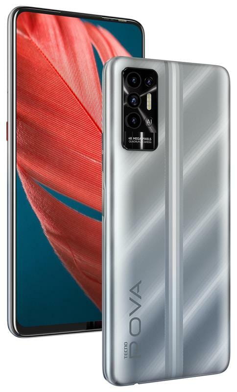Смартфон Tecno Pova-2 (LE7n) 4/64GB Dual Sim Polar Silver (4895180768453)