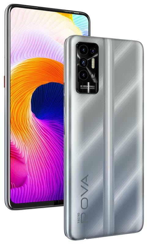 Смартфон Tecno Pova-2 (LE7n) 4/64GB Dual Sim Polar Silver (4895180768453)
