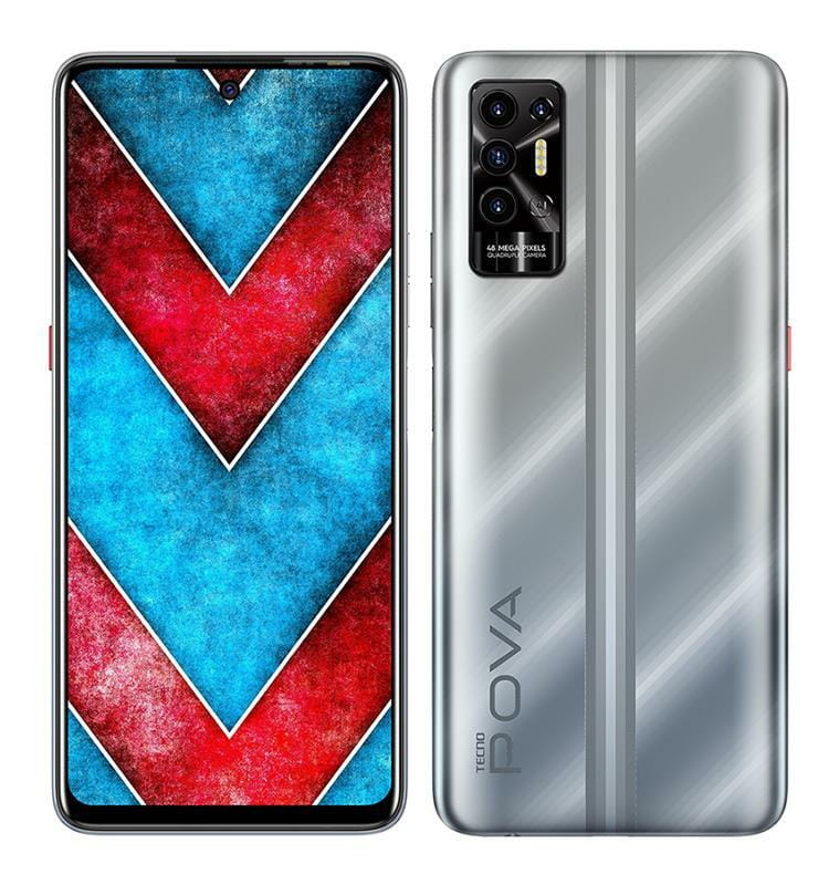 Смартфон Tecno Pova-2 (LE7n) 4/64GB Dual Sim Polar Silver (4895180768453)
