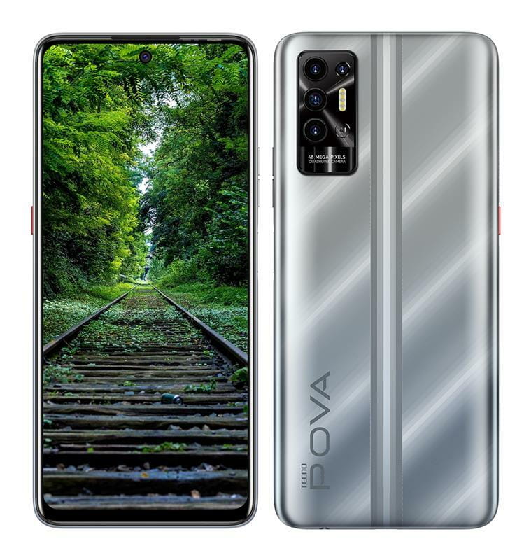 Смартфон Tecno Pova-2 (LE7n) 4/64GB Dual Sim Polar Silver (4895180768453)