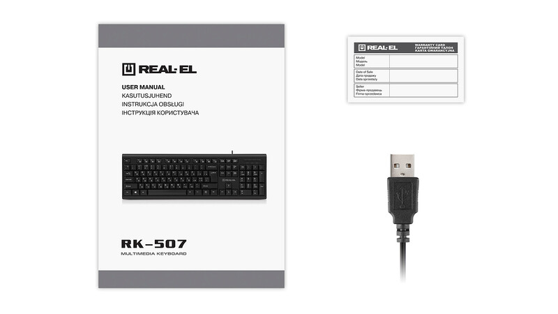 Клавиатура REAL-EL RK-507 Black