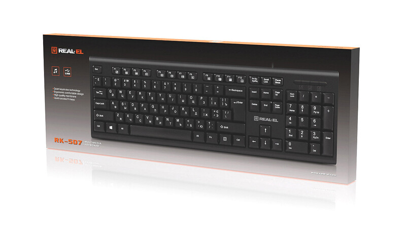 Клавіатура REAL-EL RK-507 Black