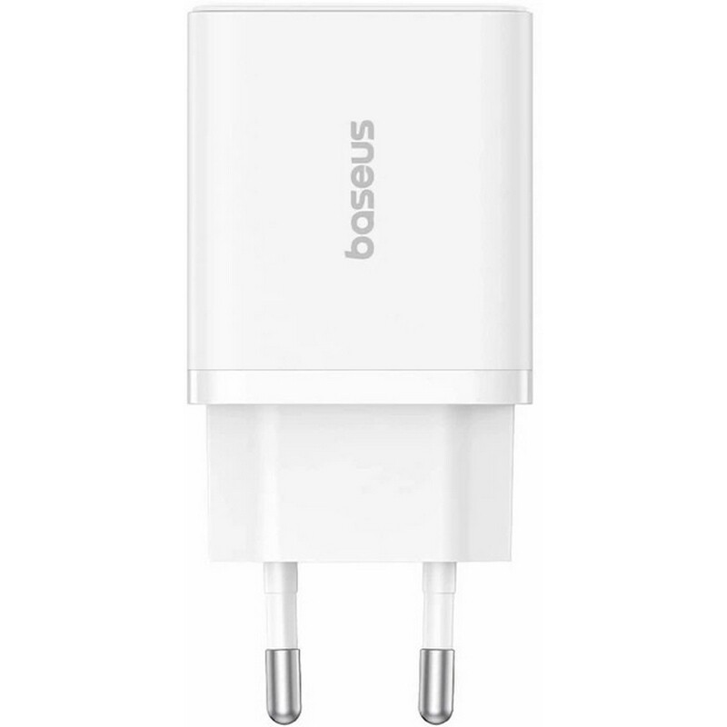 Сетевое зарядное устройство Baseus Cube 30W QC+ PD (1Type-C + 1USB) White (P10111404213-00)