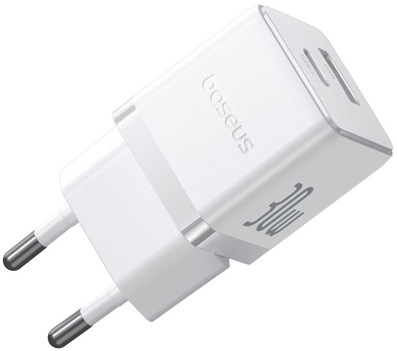 Сетевое зарядное устройство Baseus Palm FC 30W QC+ PD (1Type-C + 1USB) White (P1011160A213-00)