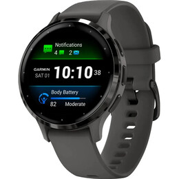 Смарт-часы Garmin Venu 3s Slate Stainless Steel Bezel with Pebble Gray and Silicone Band (010-02785-00)