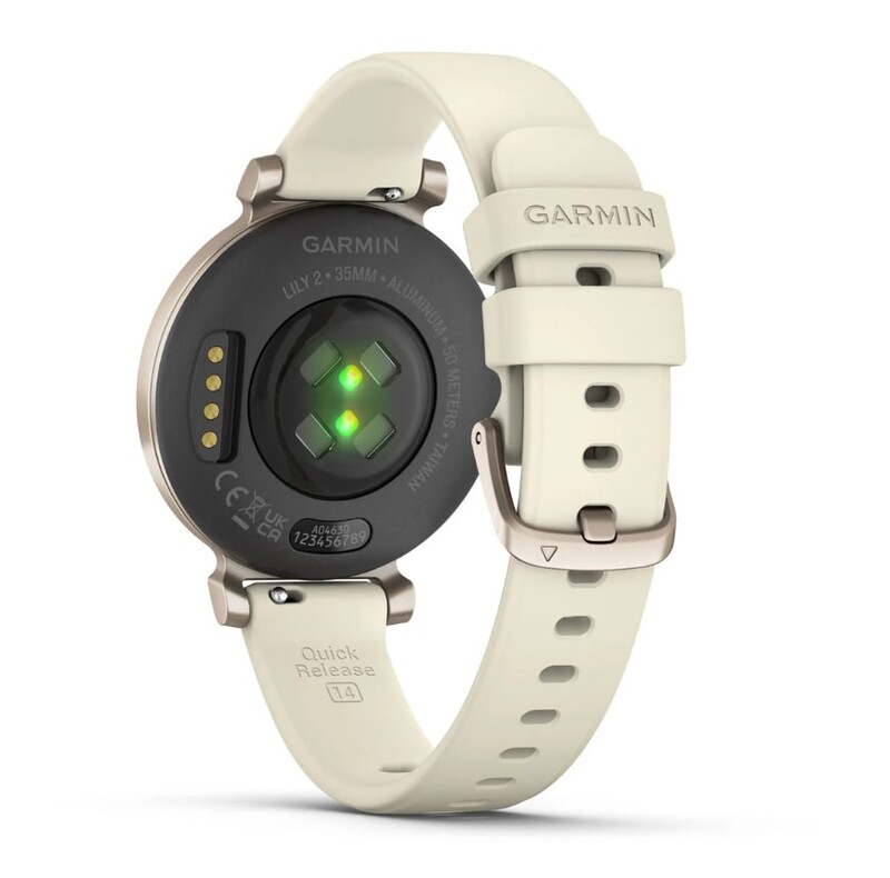 Смарт-годинник Garmin Lily 2 Cream Gold with Coconut Silicone Band (010-02839-70)