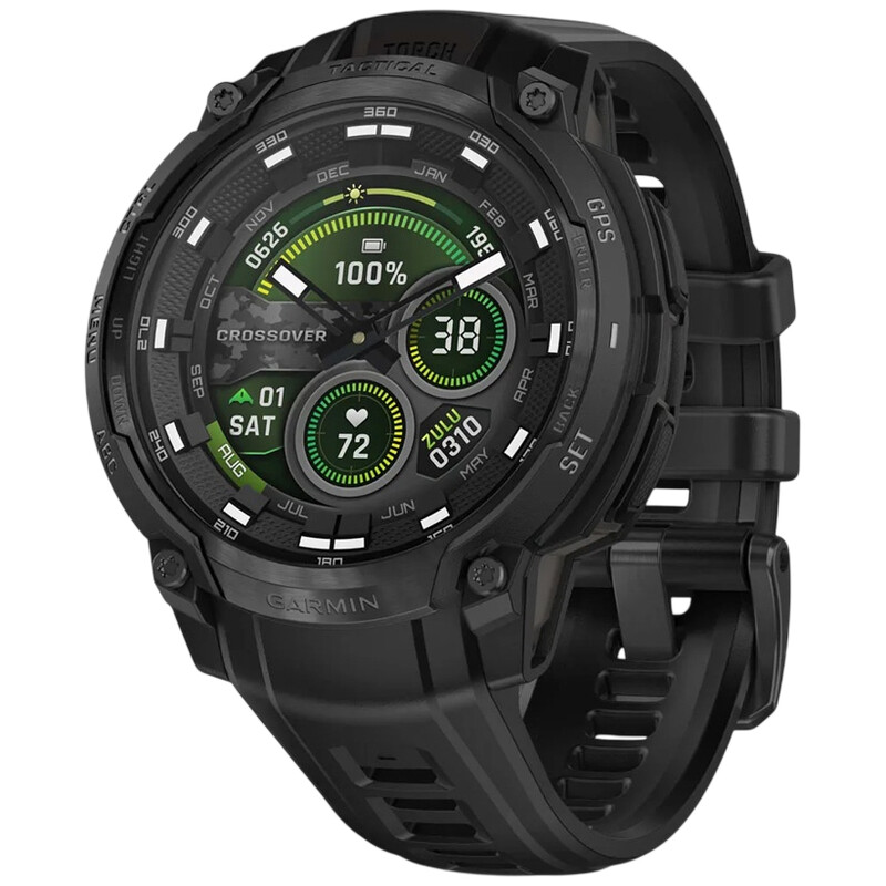 Смарт-часы Garmin Instinct Crossover AMOLED Tactical Black (010-03398-02)