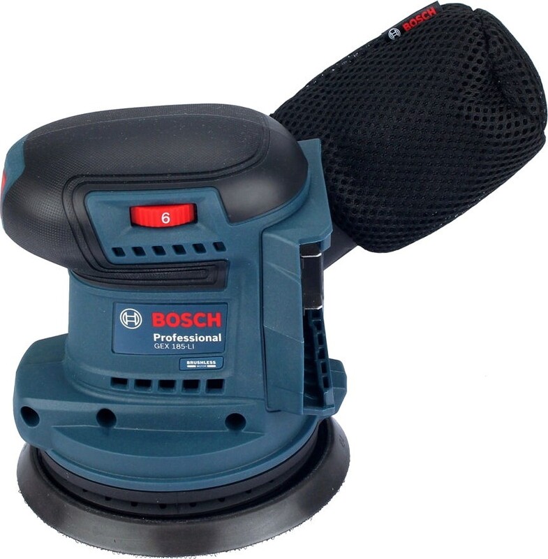 Шлифмашина Bosch Professional GEX 185-LI 18В без АКБ и ЗУ (0.601.3A5.020)