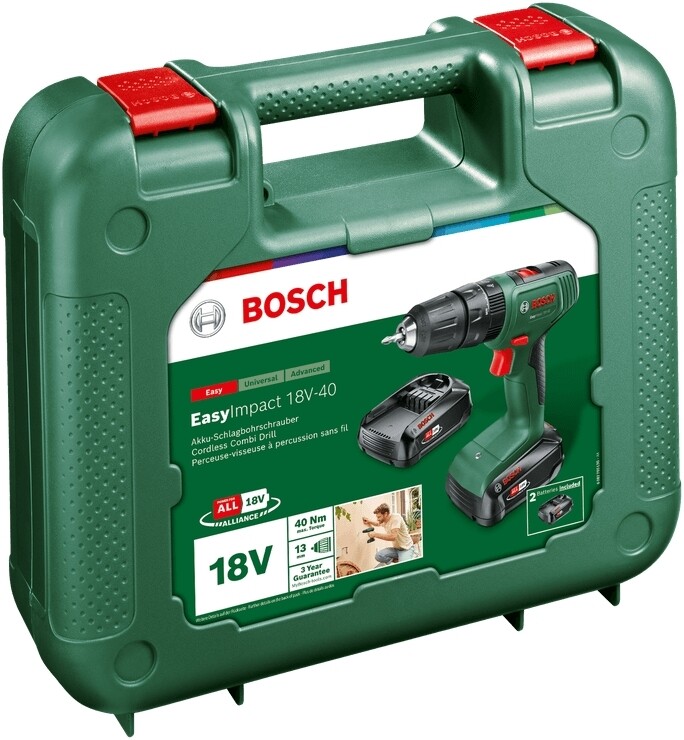 Дрель-шуруповерт Bosch EasyImpact 18V-40 18В (0.603.9D8.102)