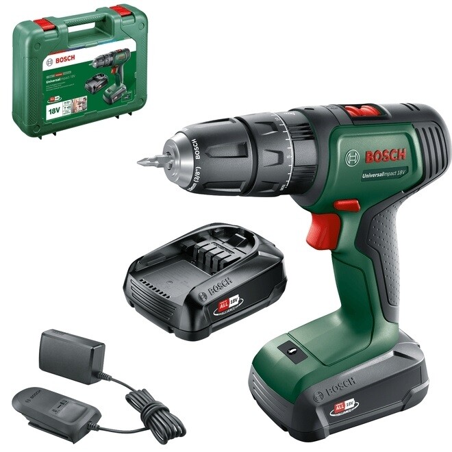 Дрель-шуруповерт Bosch UniversalImpact 18В (0.603.9D4.102)