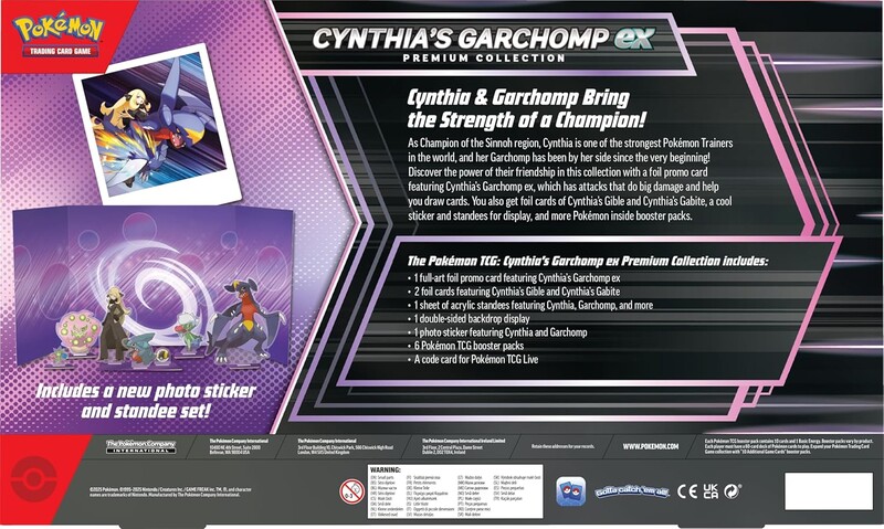 Коллекционная карточная игра Pokemon: Cynthia`s Garchomp ex - Premium Collection