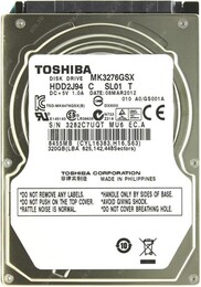 Накопитель HDD 2.5" SATA 320GB Toshiba 5400rpm 8MB (MK3276GSX) Refurbished