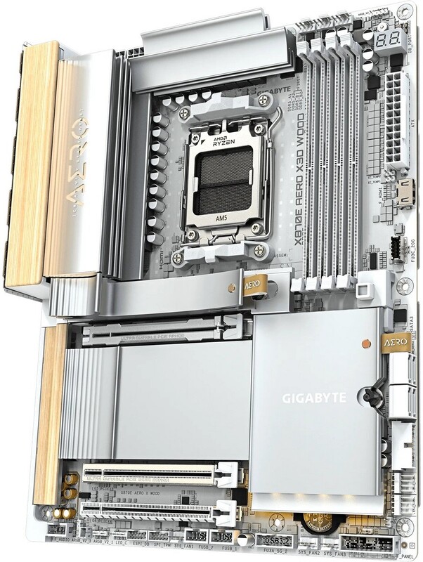 Материнська плата Gigabyte X870E Aero X Wood Socket AM5