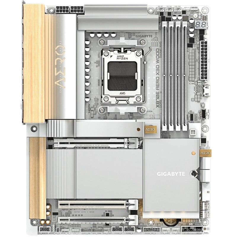 Материнська плата Gigabyte X870E Aero X Wood Socket AM5