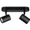Фото - Світильник точковий накладний розумний WiZ Imageo Spots 2х5W 2200-6500K RGB Wi-Fi Black (929002659101) | click.ua