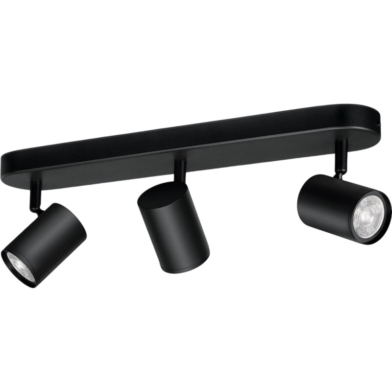 Світильник точковий накладний розумний WiZ Imageo Spots 3х5W 2200-6500K RGB Wi-Fi Black (929002659201)