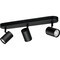 Фото - Світильник точковий накладний розумний WiZ Imageo Spots 3х5W 2200-6500K RGB Wi-Fi Black (929002659201) | click.ua