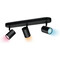 Фото - Світильник точковий накладний розумний WiZ Imageo Spots 3х5W 2200-6500K RGB Wi-Fi Black (929002659201) | click.ua