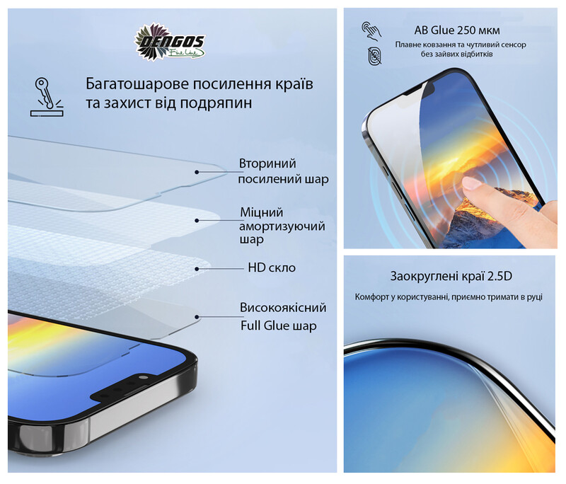 Чeхол-накладка Dengos Soft для Oppo A6 Pro Blue (DG-KM-187) + защитное стекло